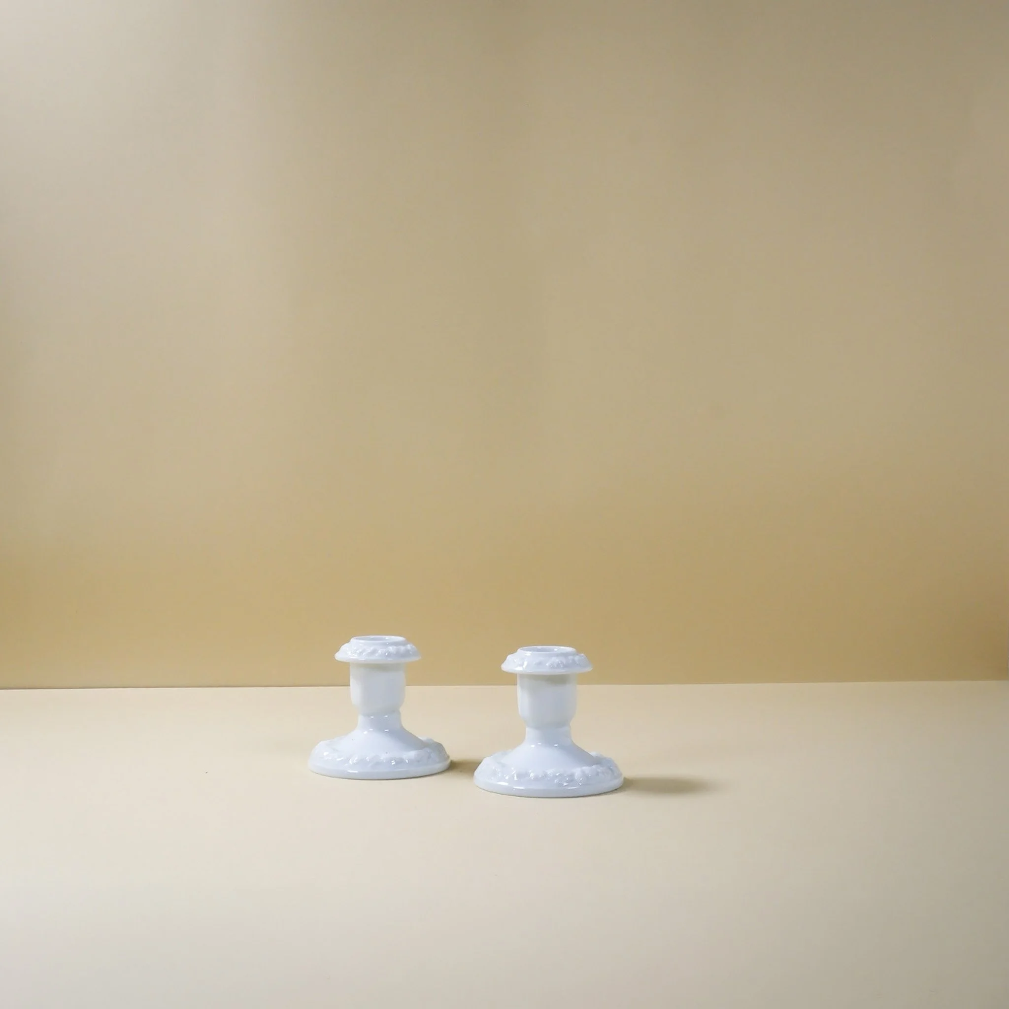 Milkglass Candle Holders