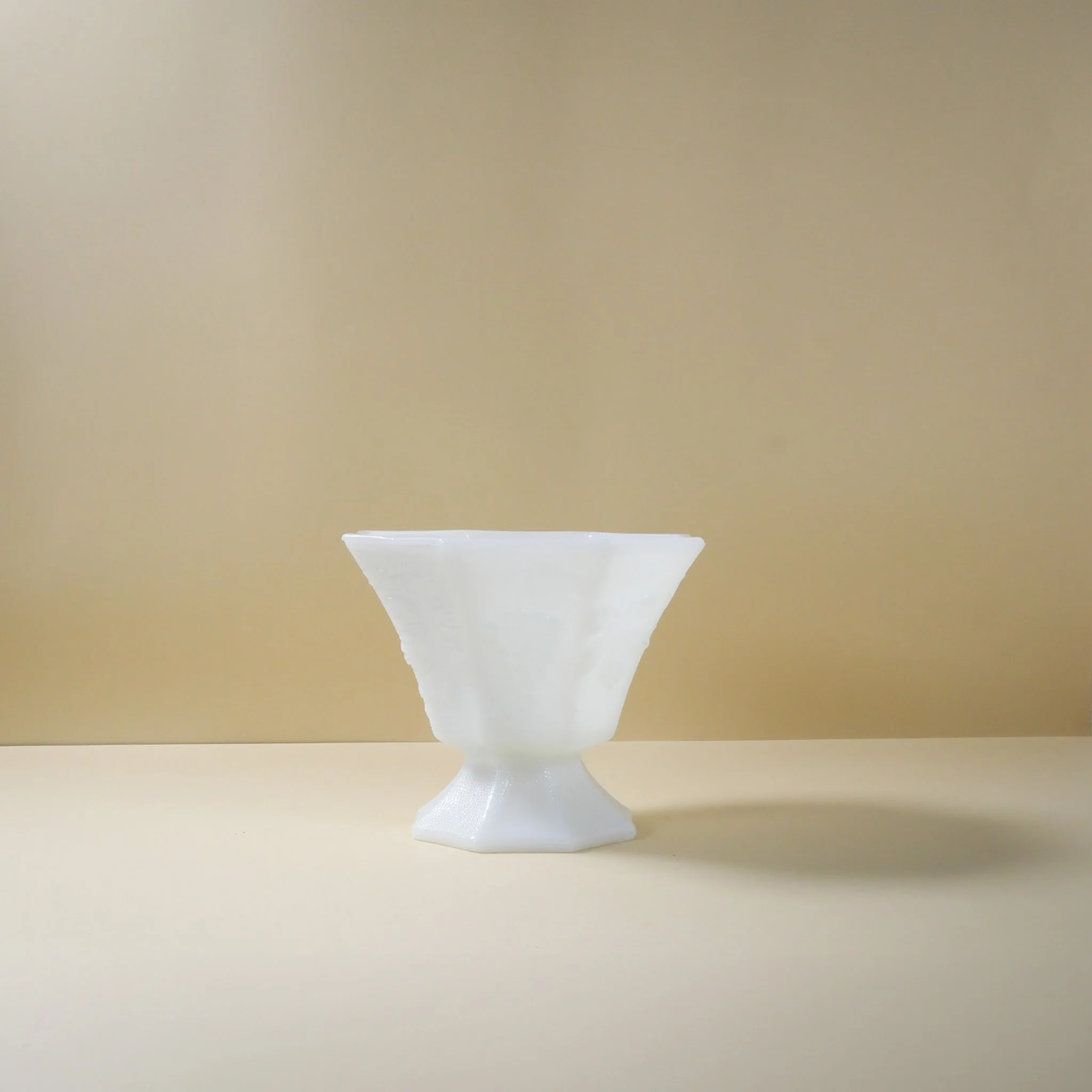 Milkglass Sophia Footed Vase