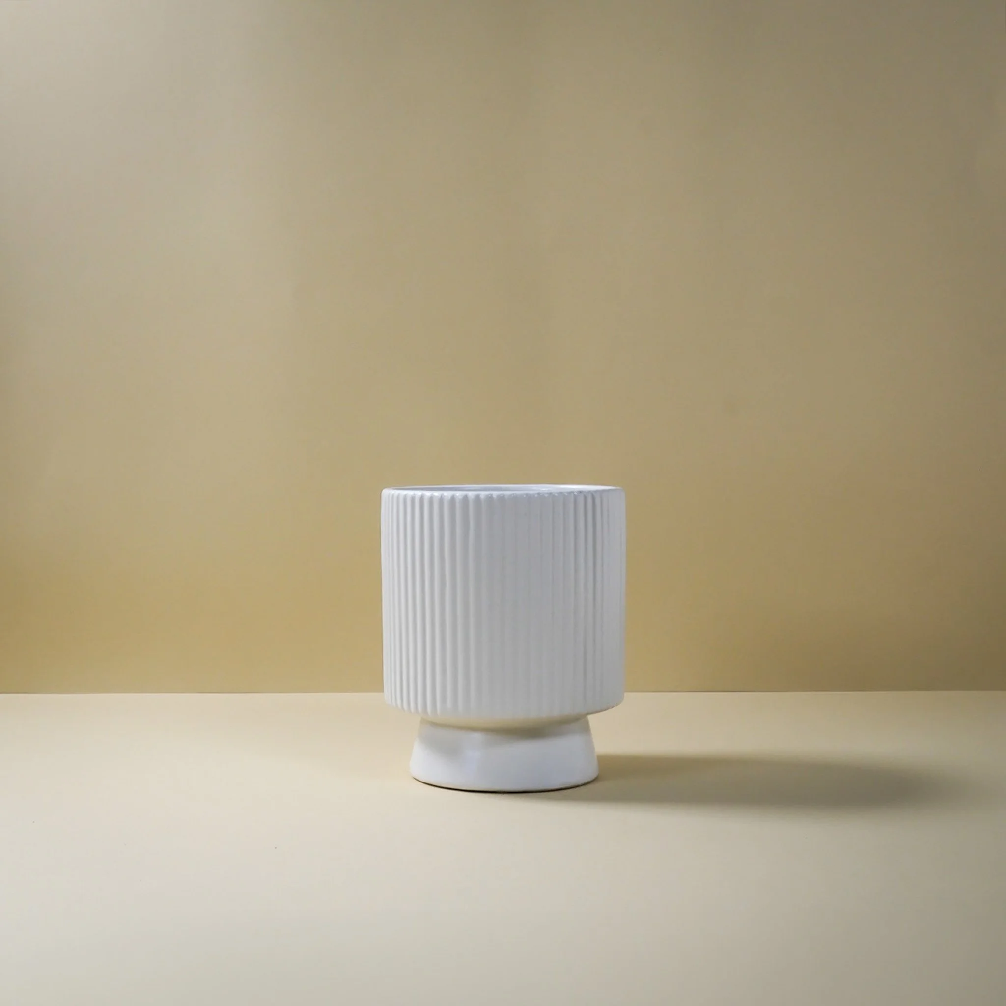 White Ripple Vase