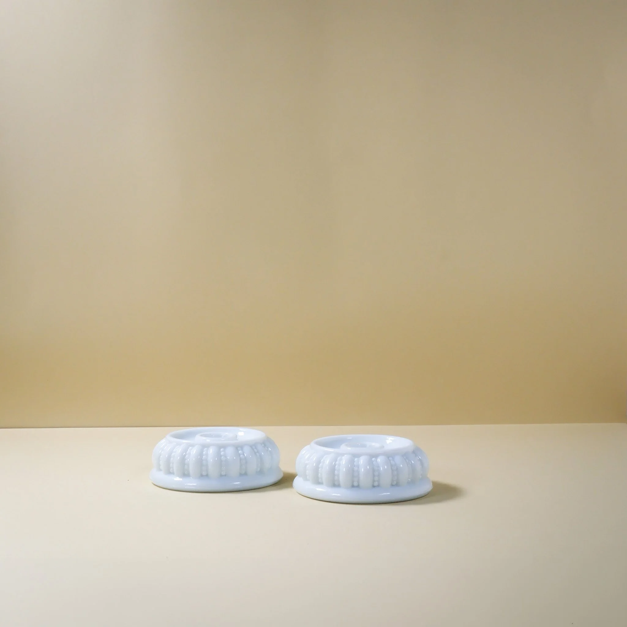 Milkglass Candle Holders