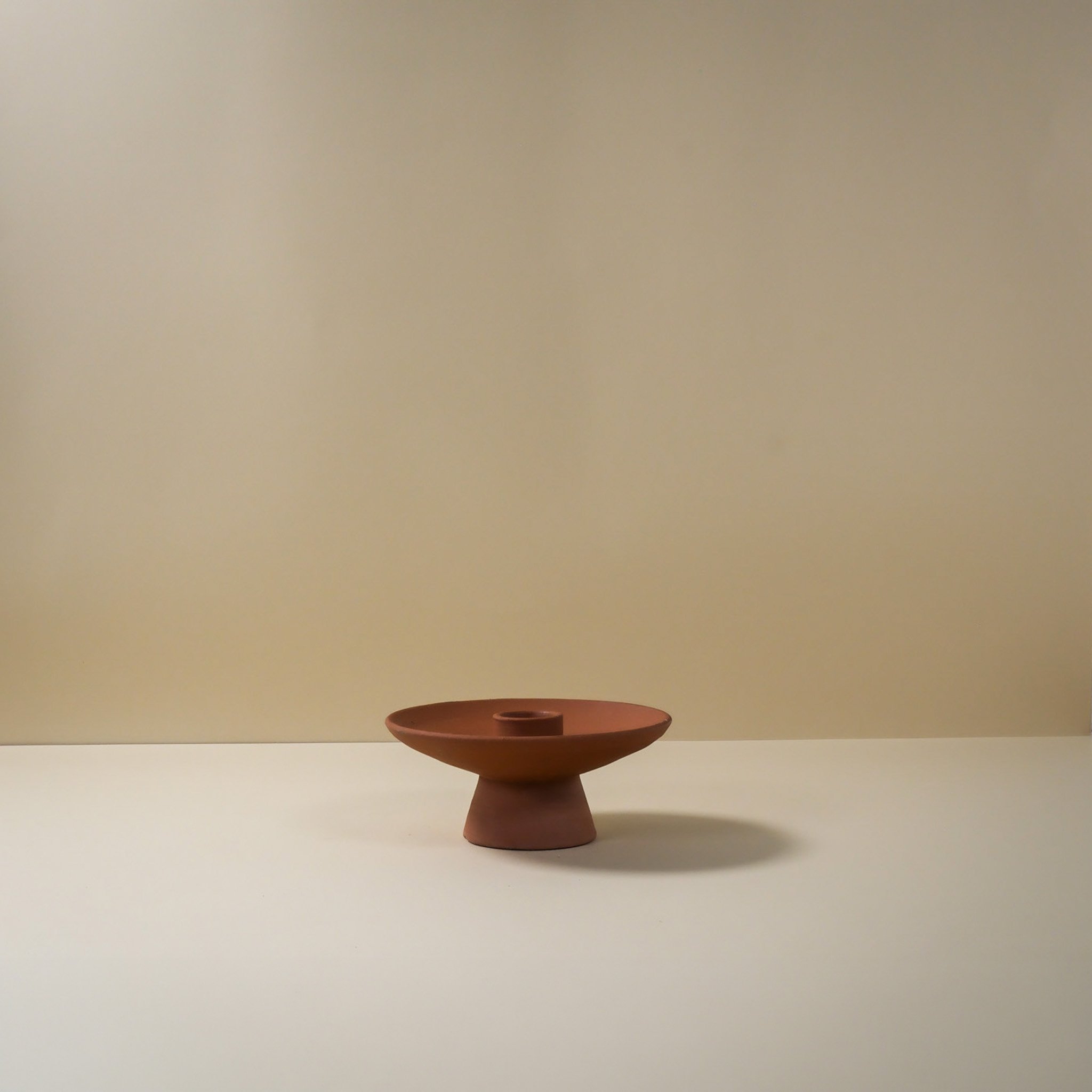 Ochre Candle Holder