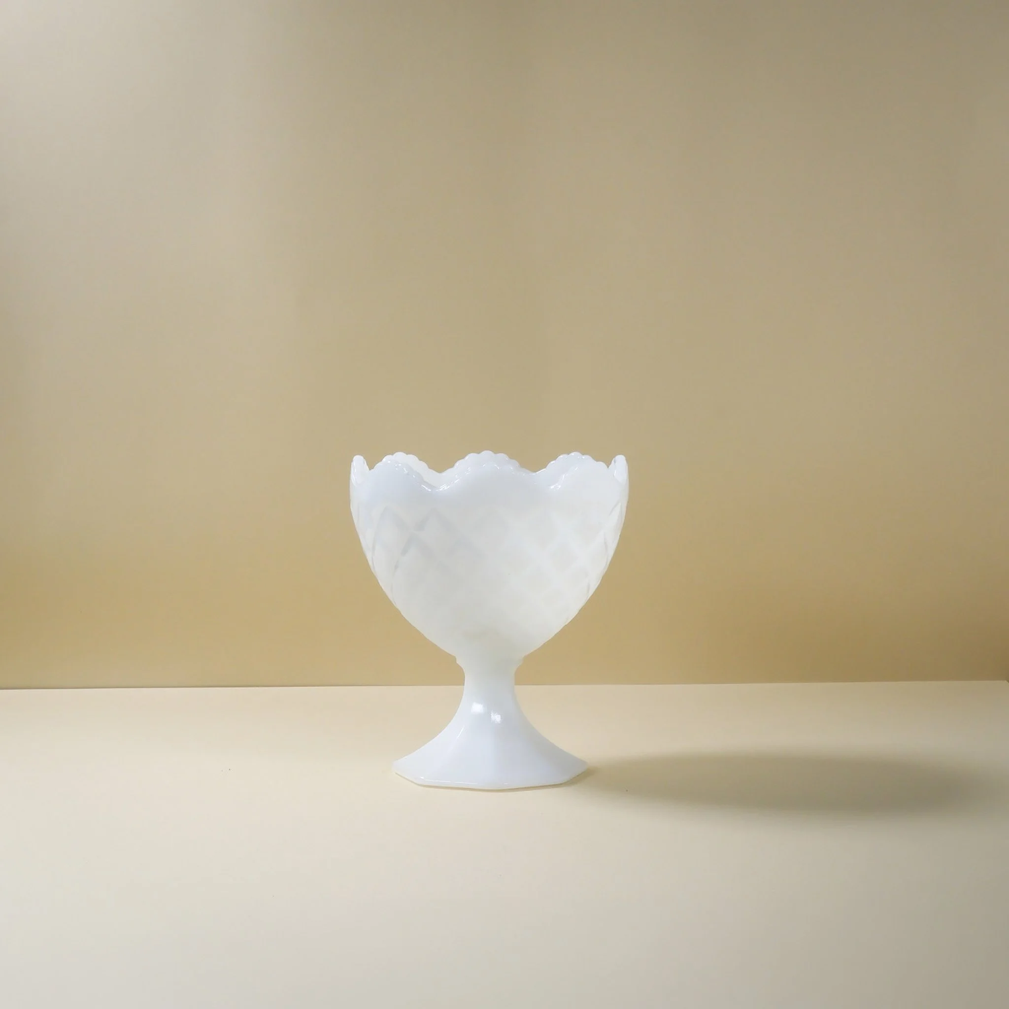 Milkglass Siena Footed Vase