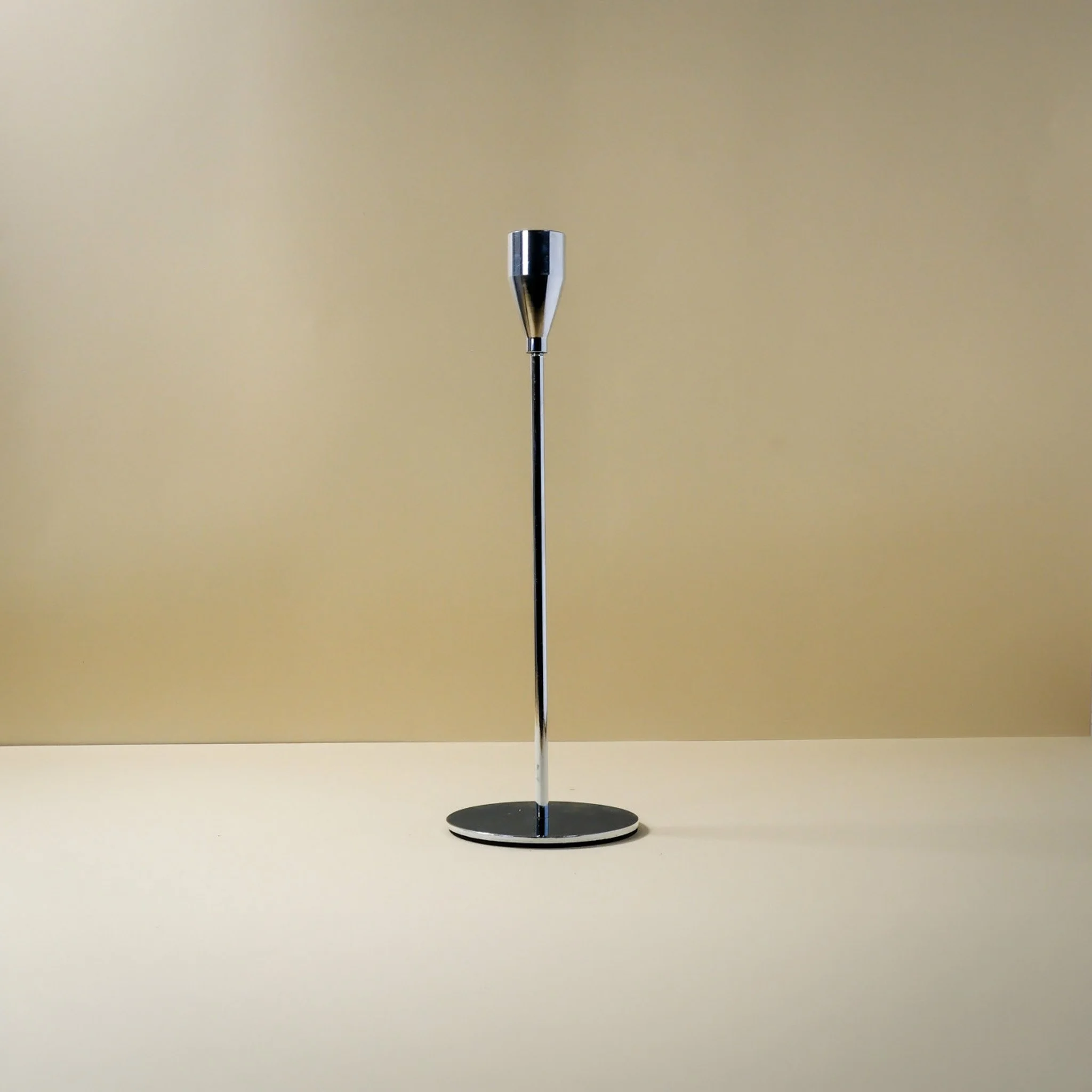 Modern Silver Candlestick Medium