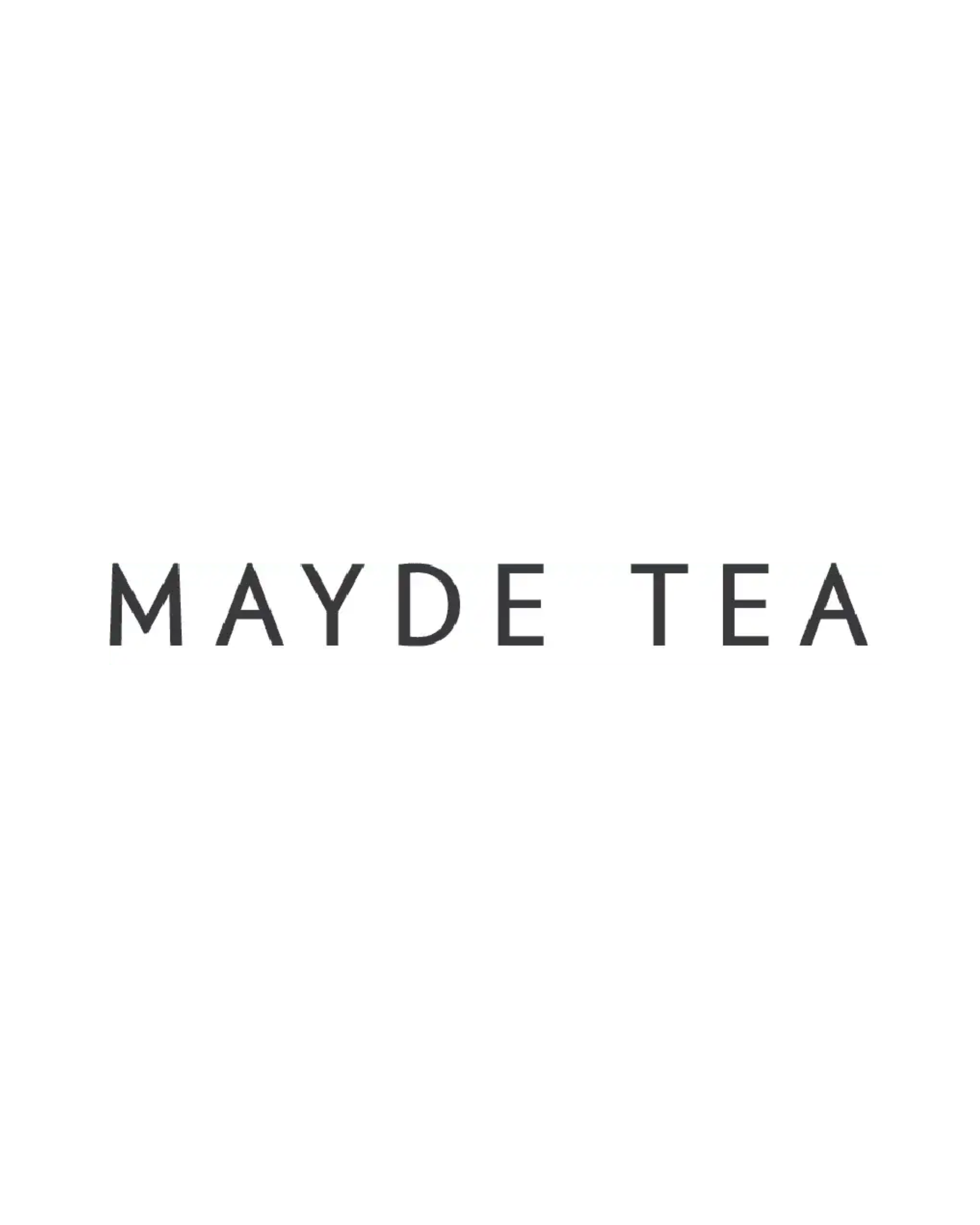 The word "MAYDETEA" written in bold, black capital letters on a white background.