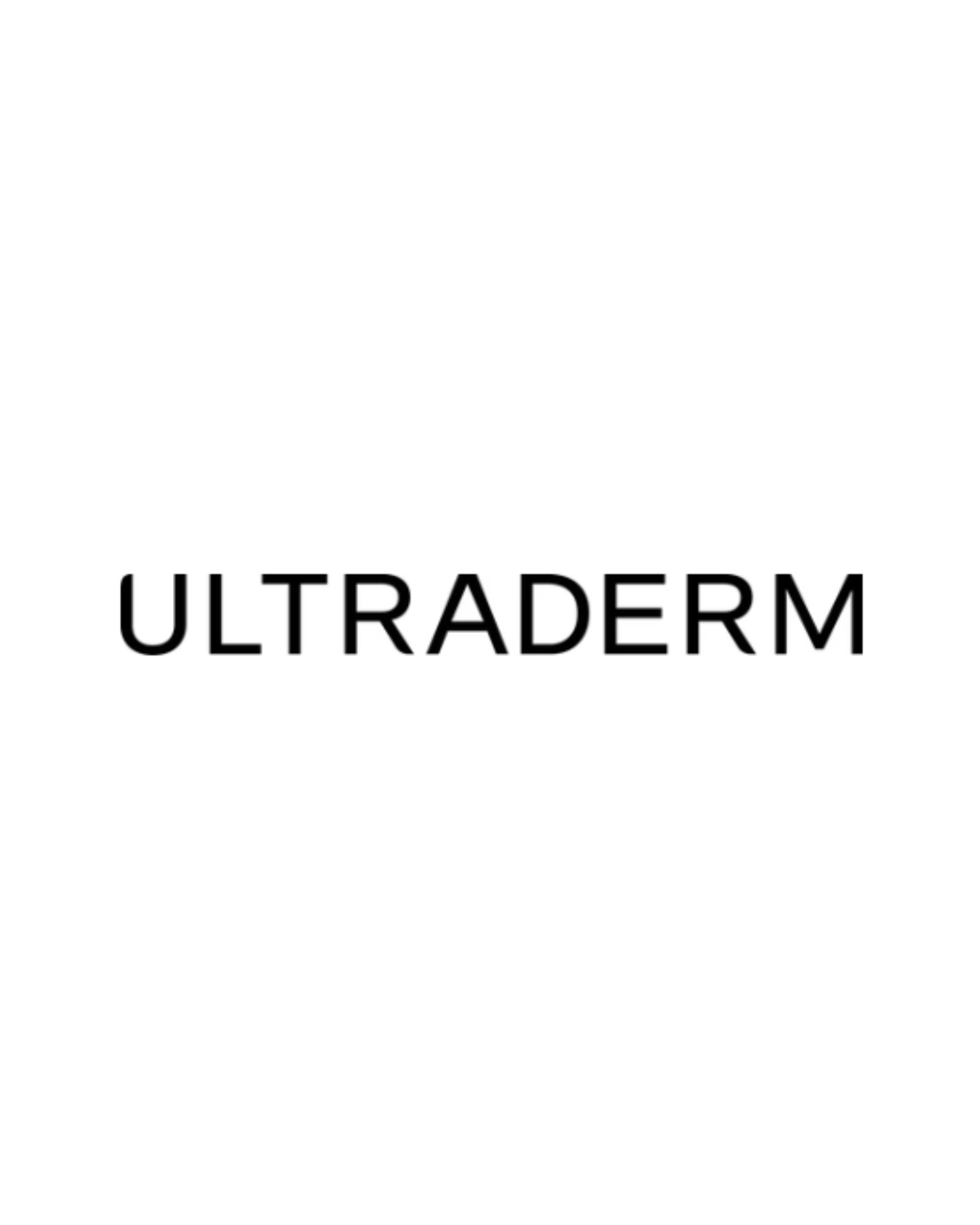 Ultraderm logo in black text on a white background.