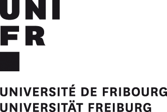 Logo de l'Université de Fribourg avec texte en français et allemand