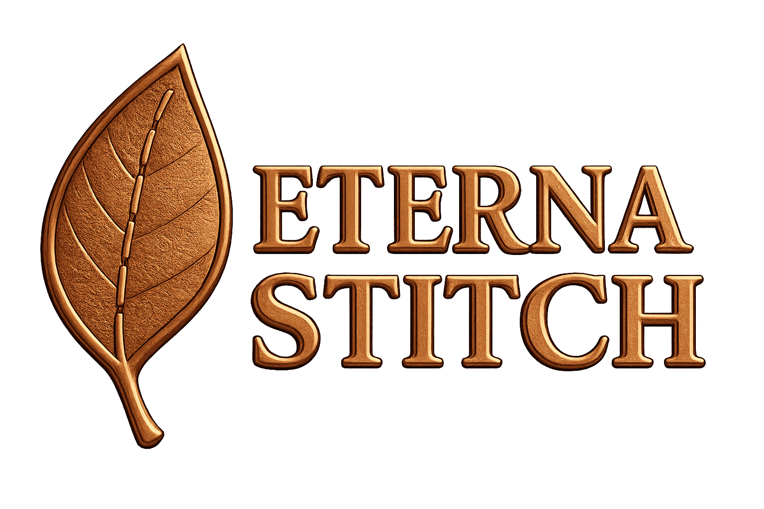 Eterna Stitch upholstery company logo specializing in custom furniture upholstery, leather restoration, and cushion replacement in Dallas, Texas.