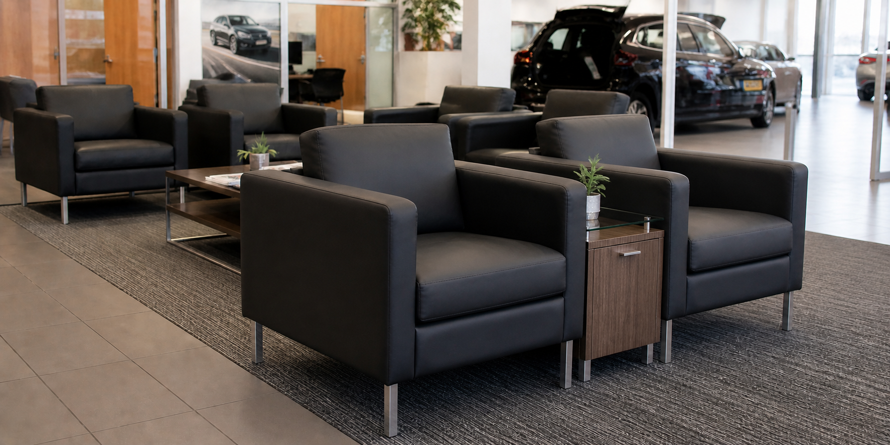 commercial upholstery service Dallas TX waiting area chairs and office furniture reupholstery