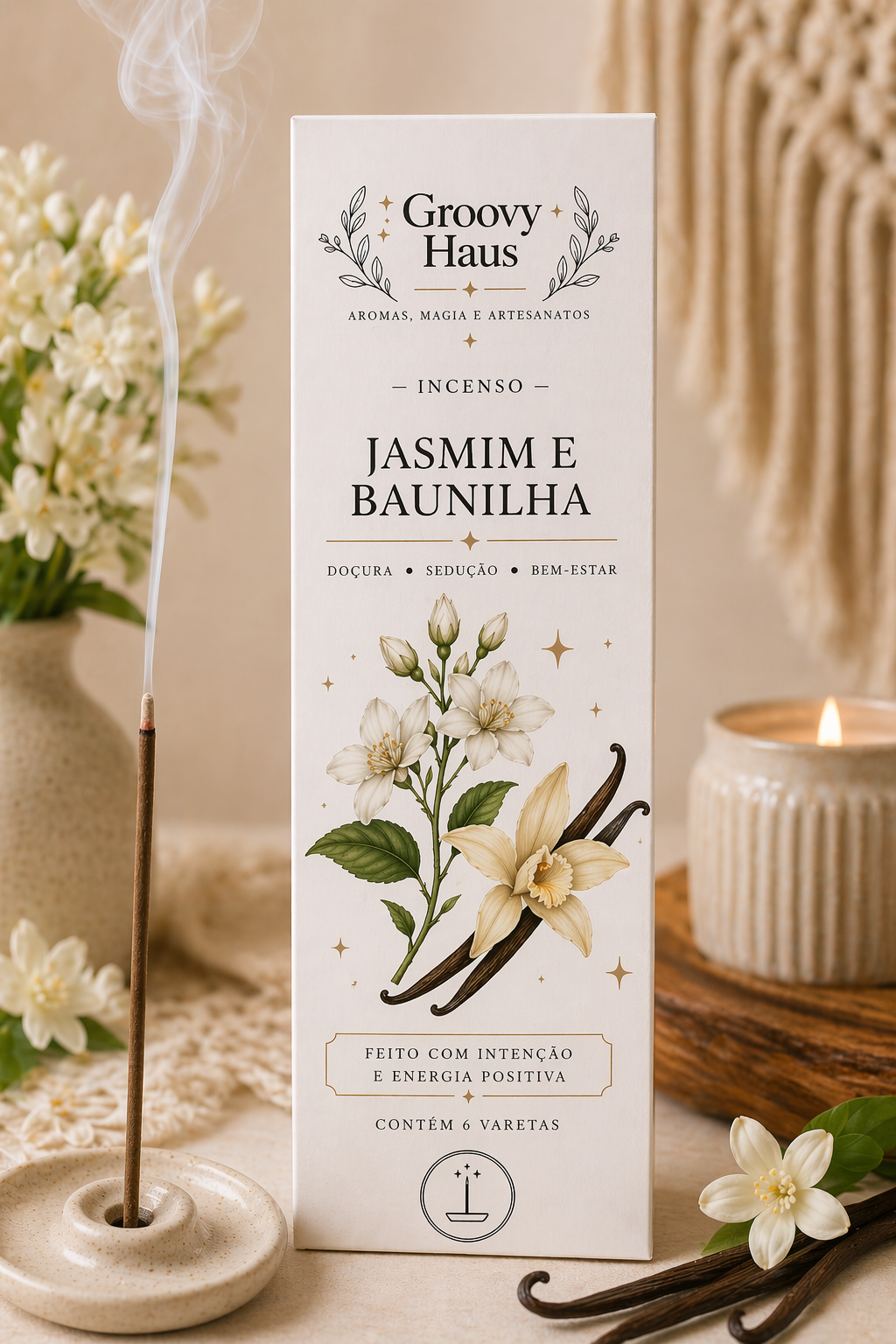 Incenso - Jasmin & Baunilha