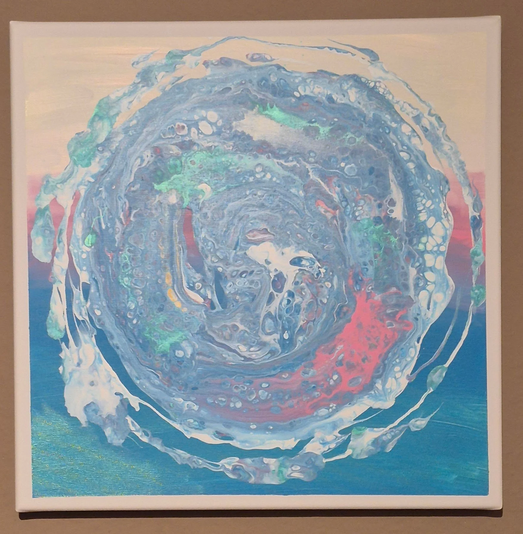 Gezeitenwirbel 40 x 40, 4cm Gallery Leinwand