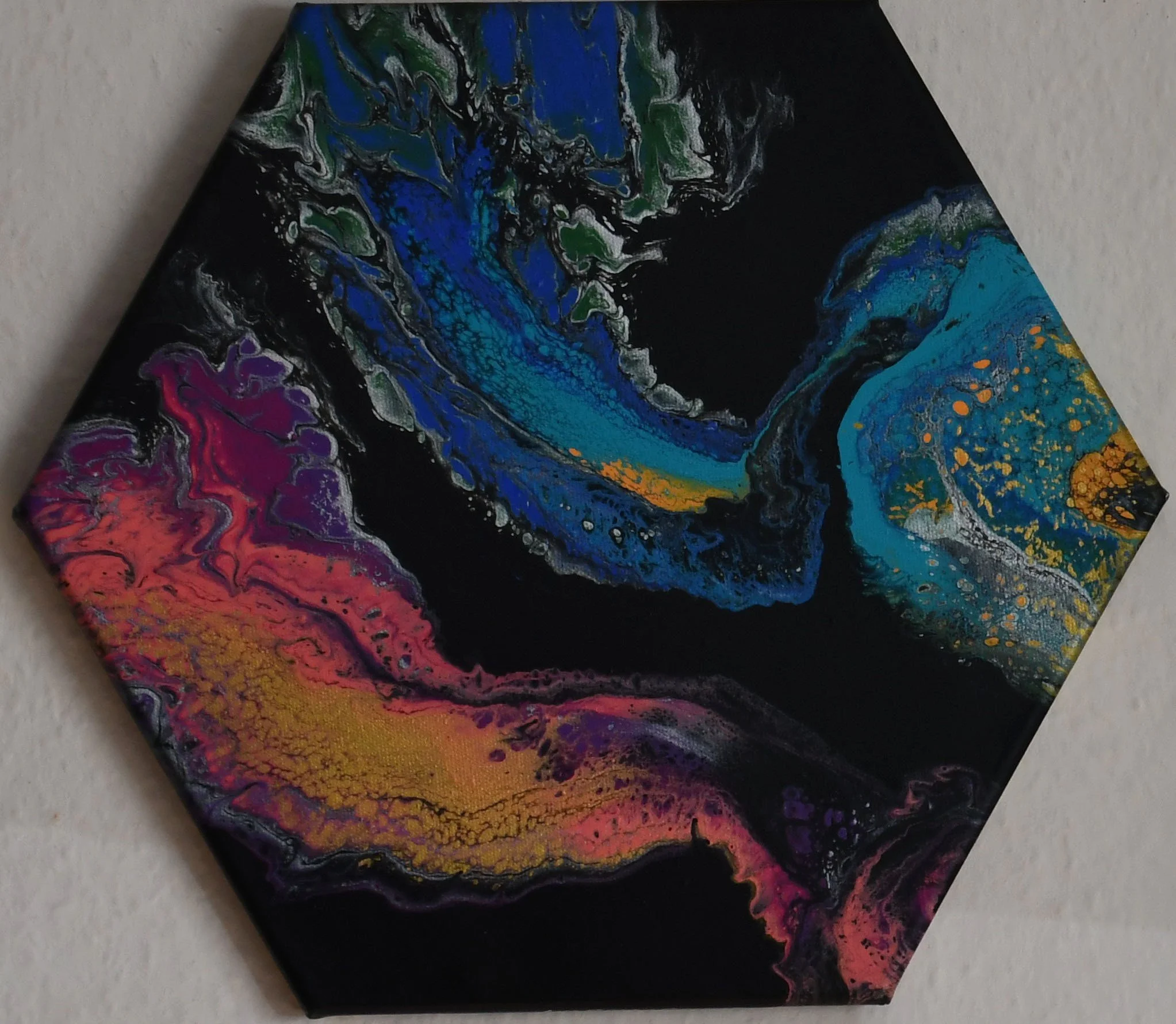 Berührung ohne Kollision 34 x 40, Hexagon