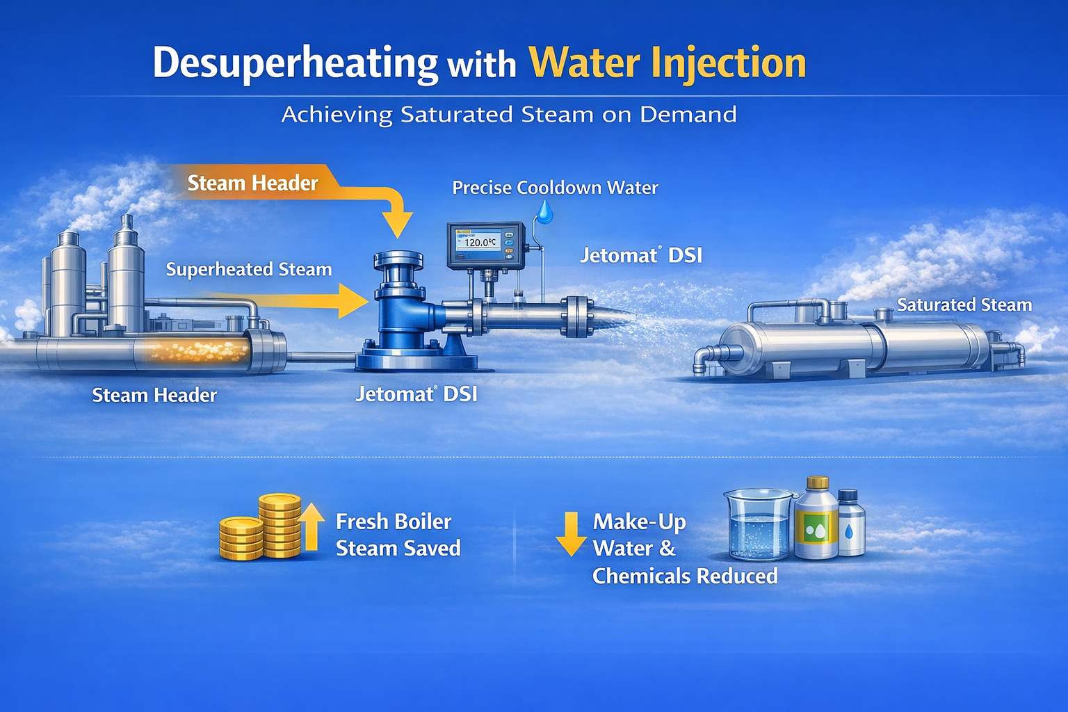 Desuperheating with Water Injection – Achieving Saturated Steam on Demand