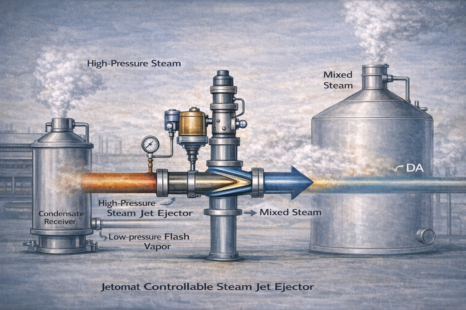 Feedwater Heating with Ejectors: Improving Deaerator Efficiency