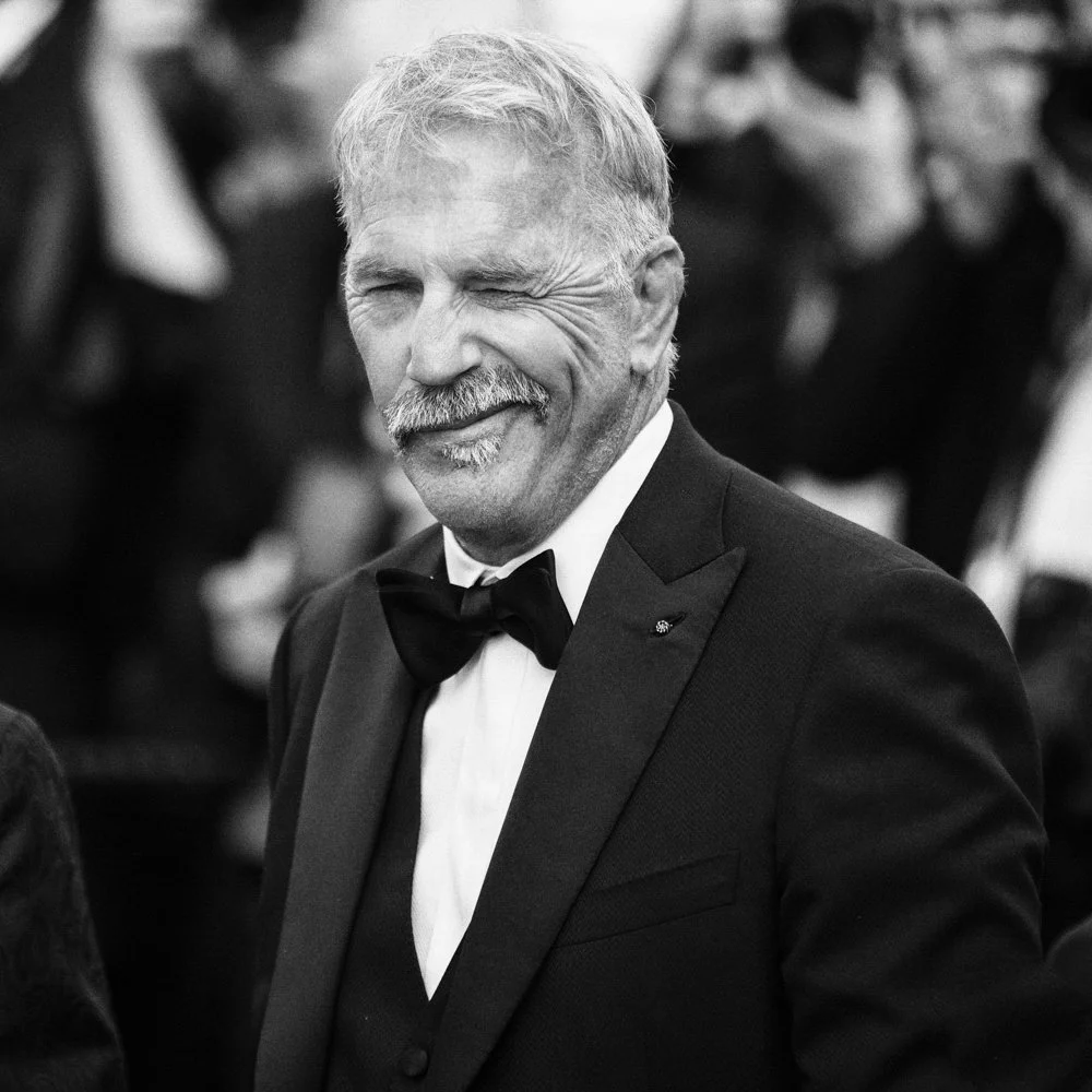 Kevin Costner à Cannes Portrait par Petar Mitrovic - Tapis Rouge-Red Carpet