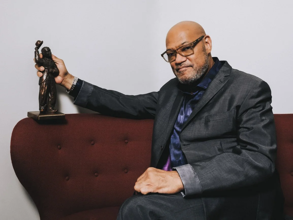 Laurence Fishburne – Portrait avec trophée par Petar Mitrovic-Rencontres du 7ème art-Lausanne-Suisse