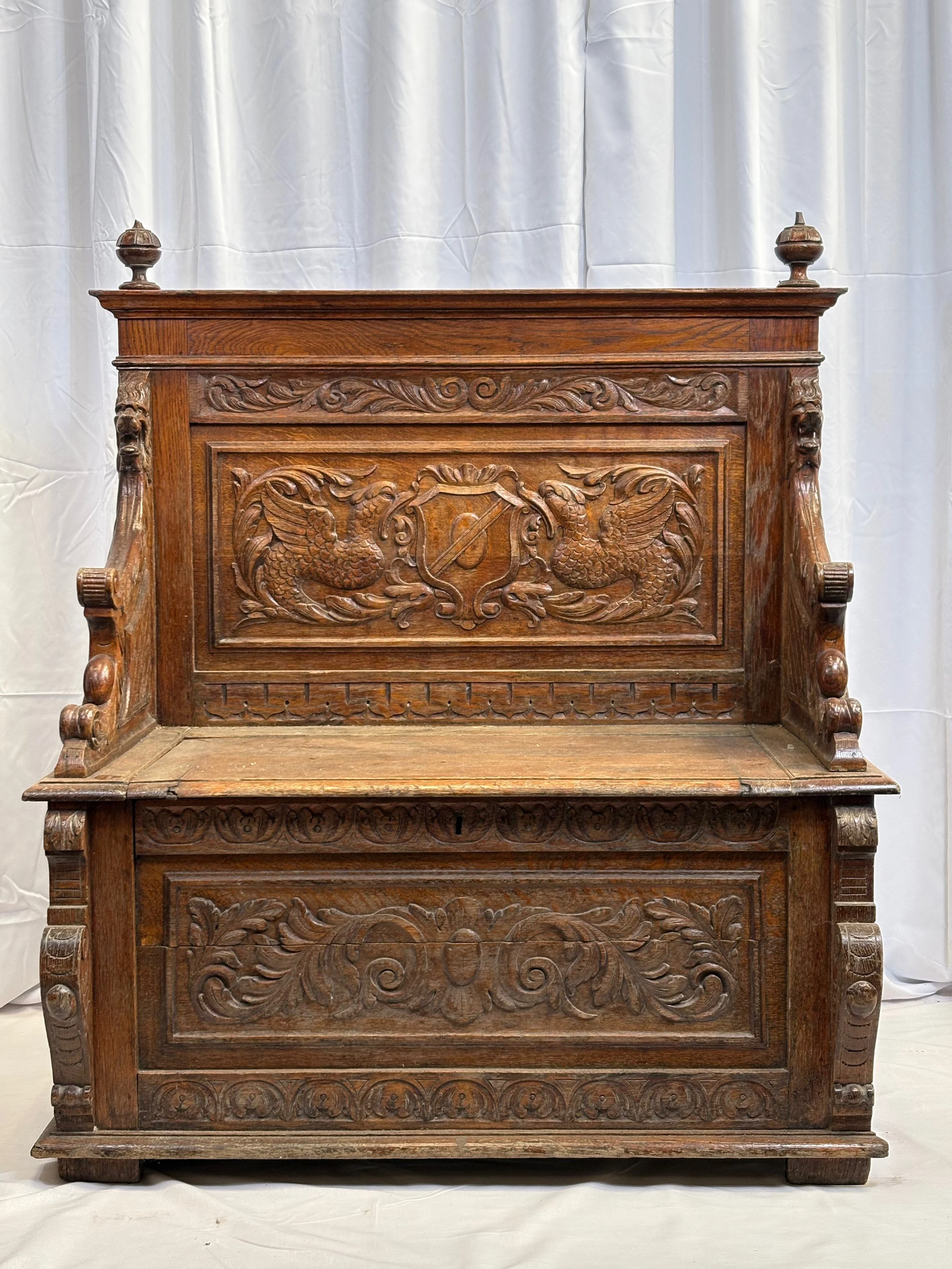 Antique Monks Bench