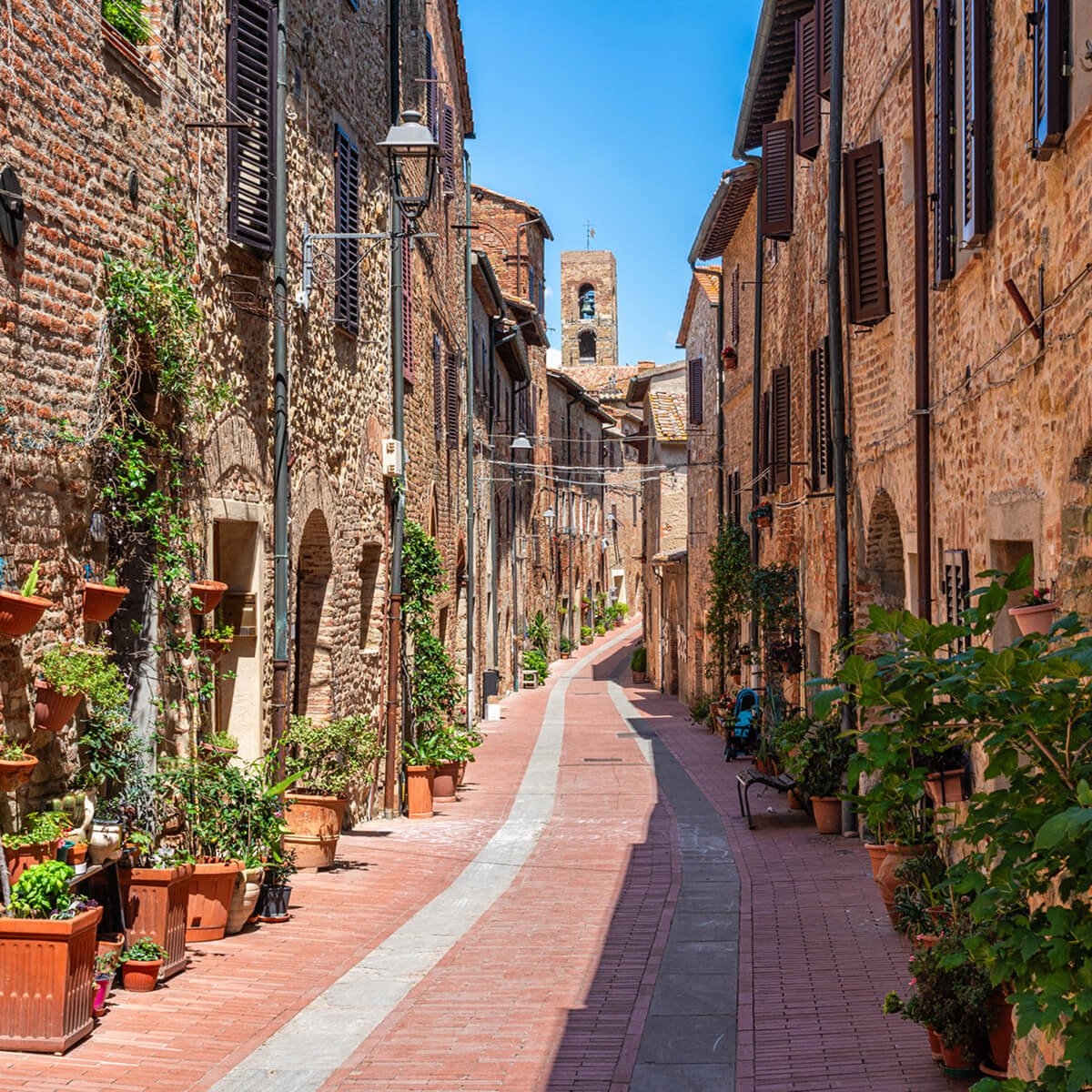 Medieval streets of Siena