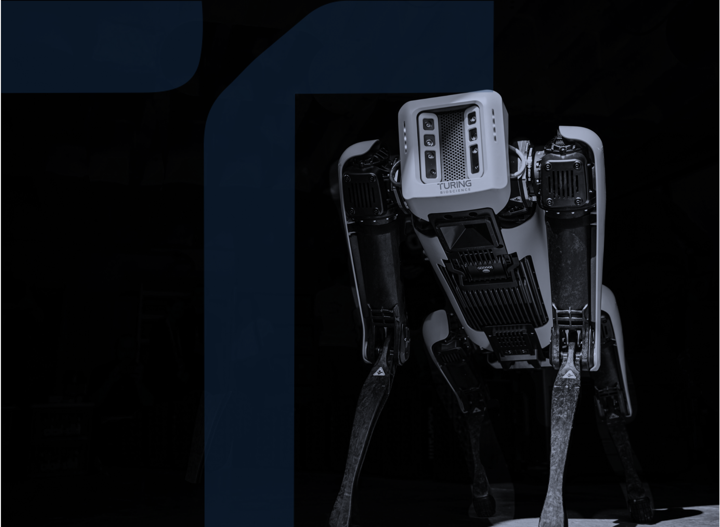 A quadruped robot that is assisting an ecological consultant on an ecology survey. It has thermal and acoustic sensors that can be activated on development sites in the UK for record protected species like bats, birds, amphibians and more.