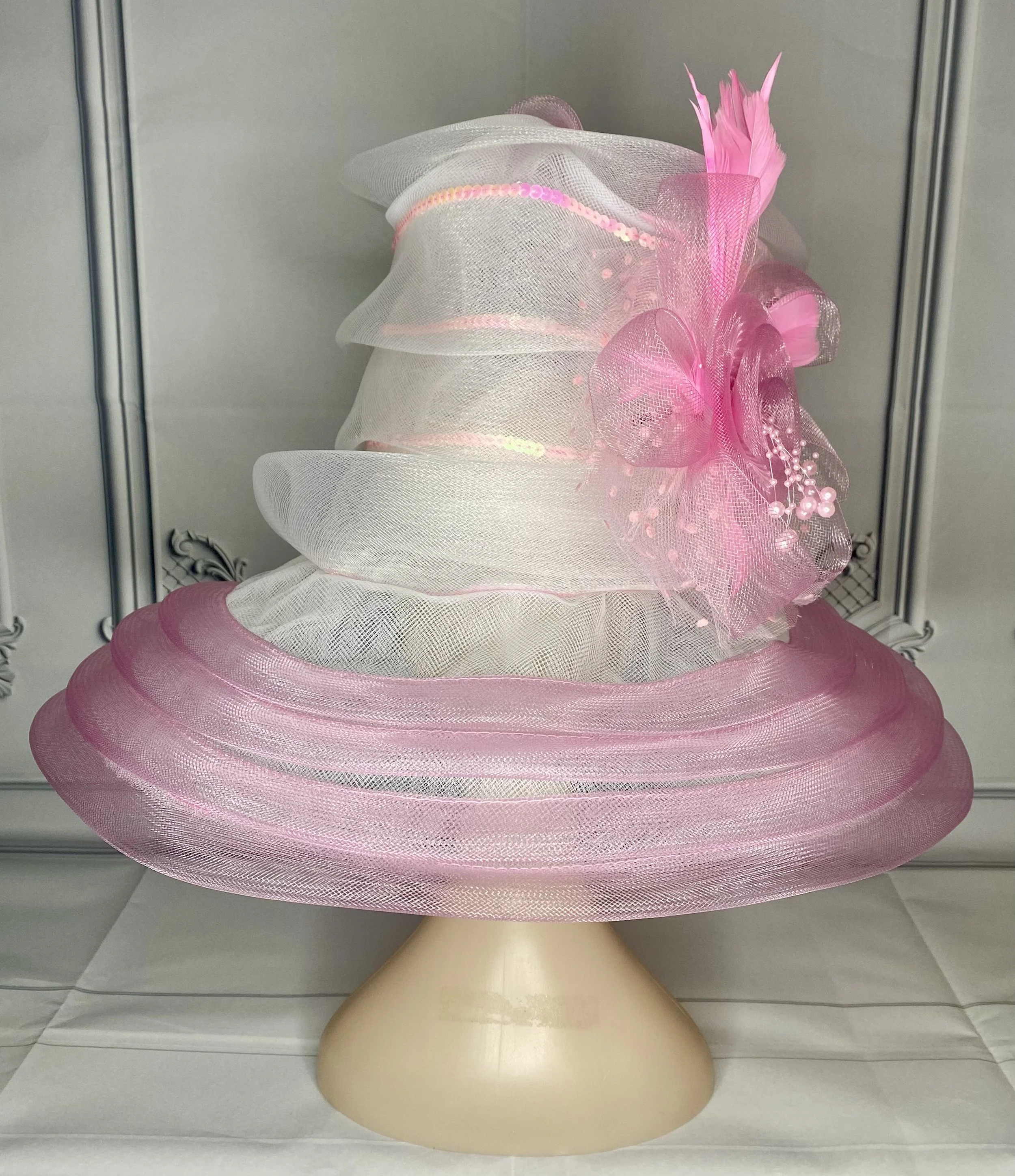 Pink & White Hat Front View.jpg