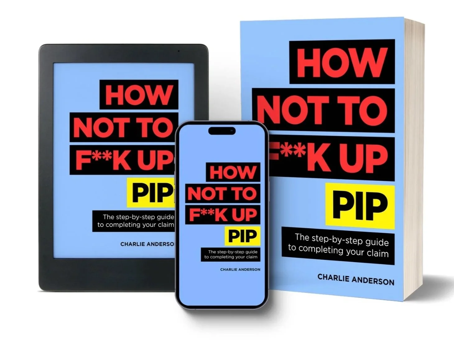 PIP guide book by Charlie’s Journey showing step-by-step help for UK PIP claims