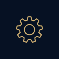 Outline of a gear or cogwheel