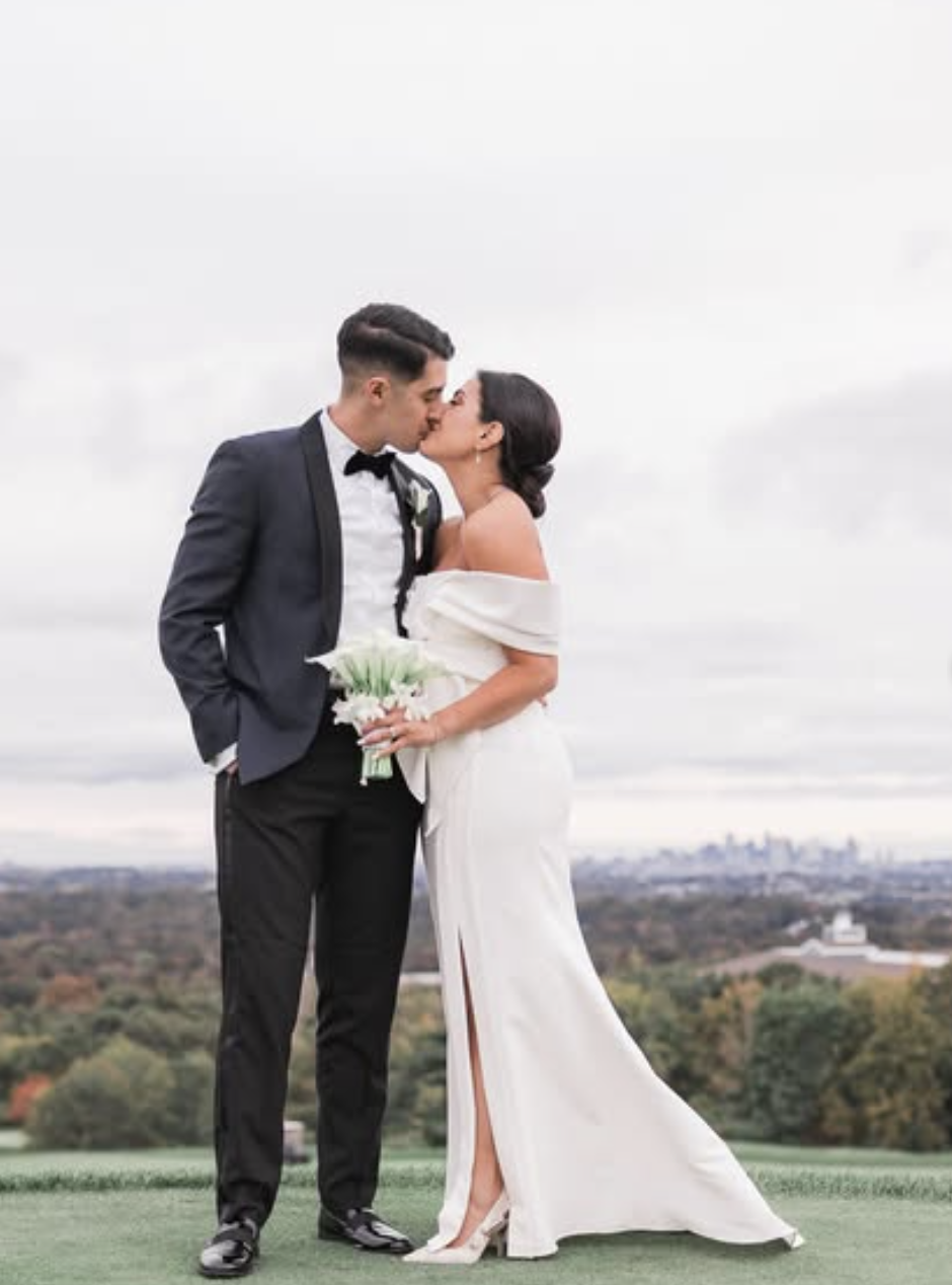 Bride and groom portrait