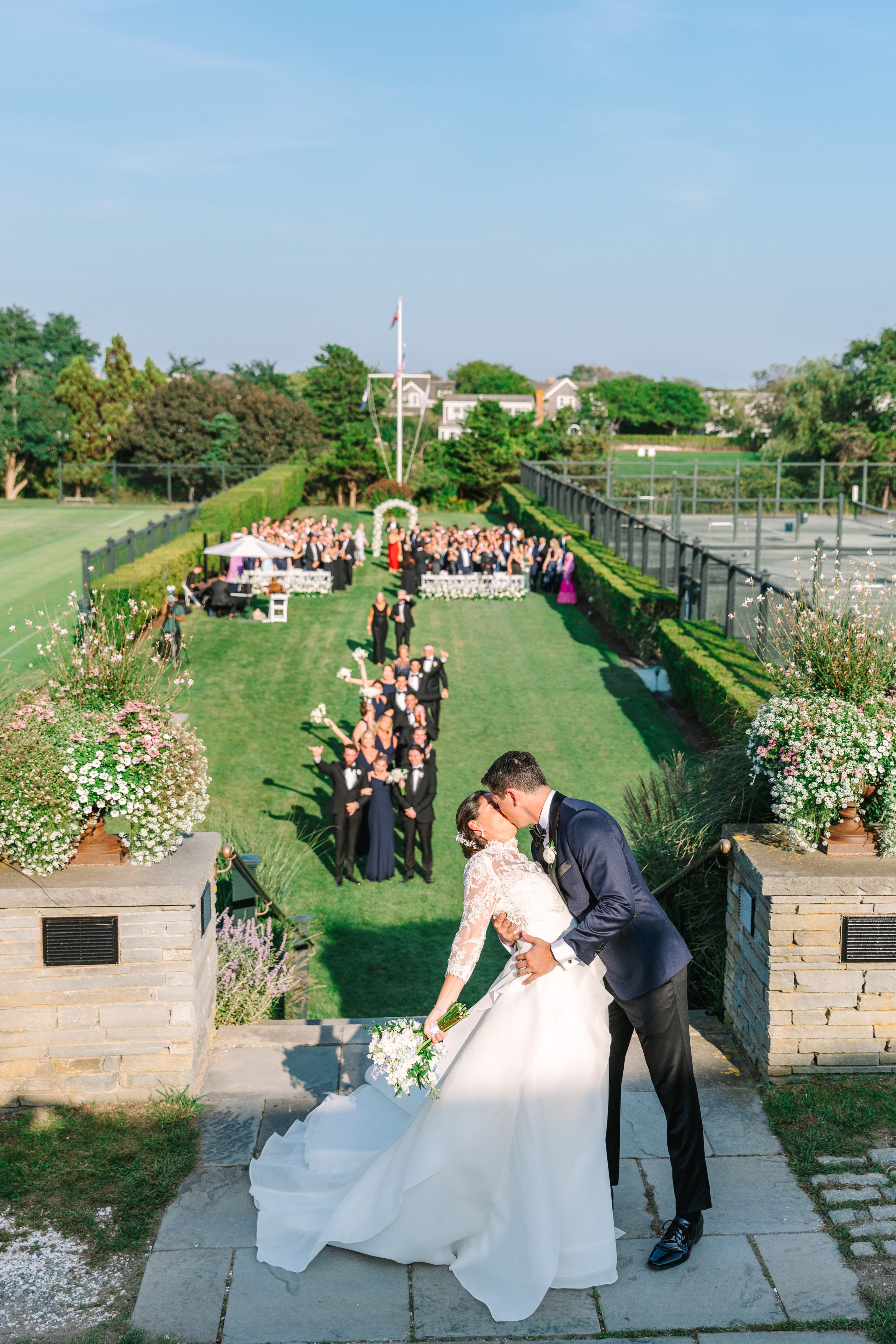 nantucket wedding ceremony at Westmoor