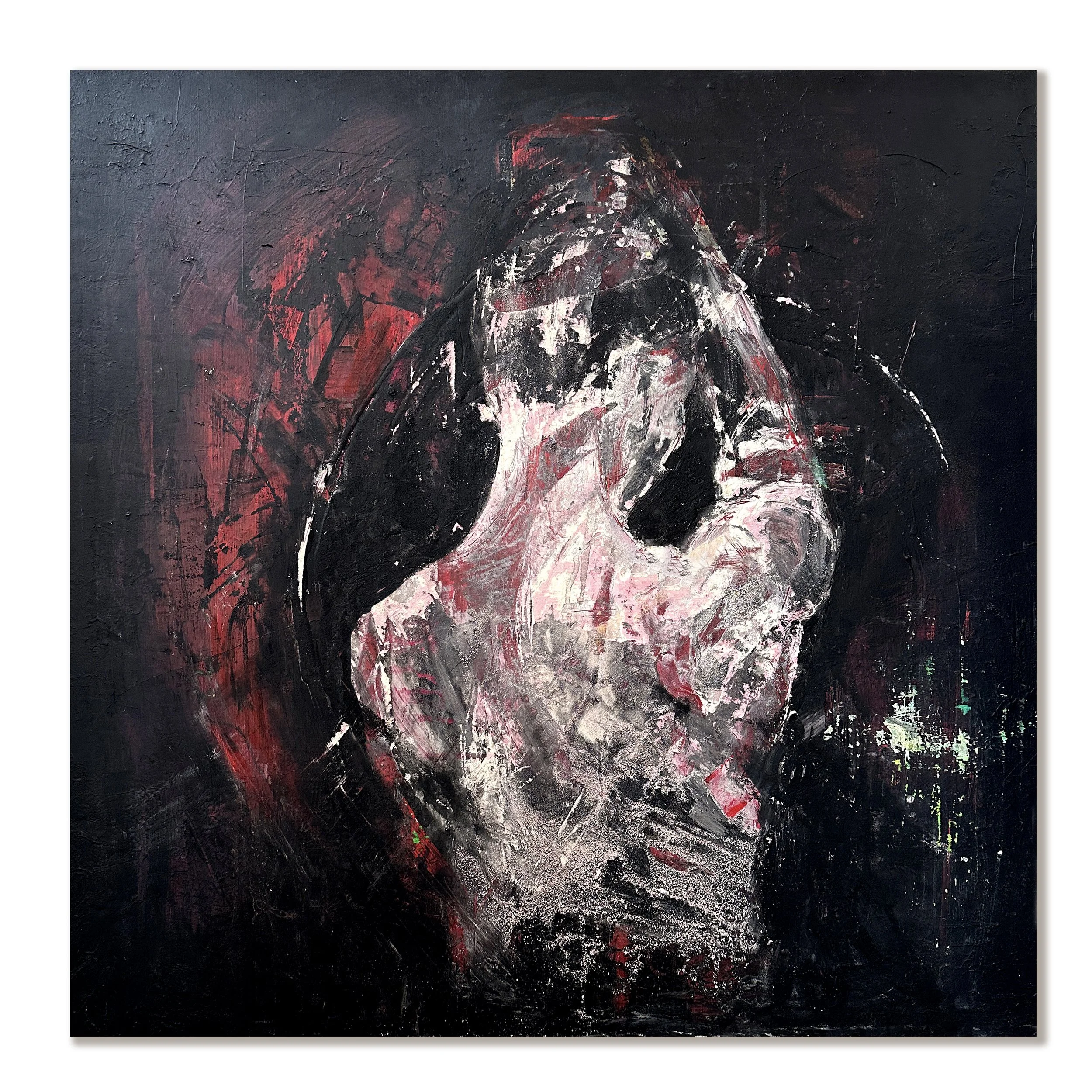 VULNERABLE 100×100cm 1800,-€