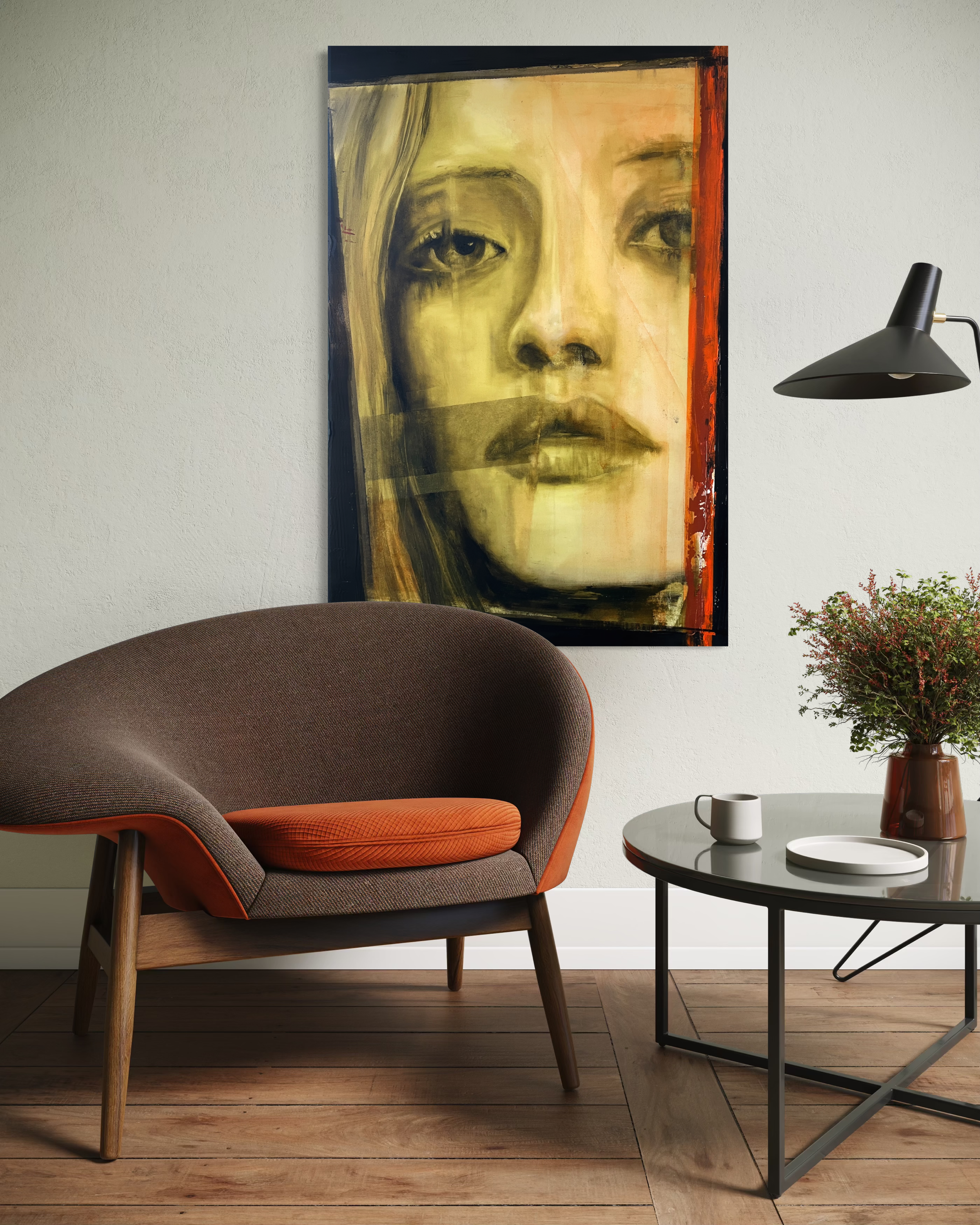Whats Up yellow 80x120cm 1850,-€