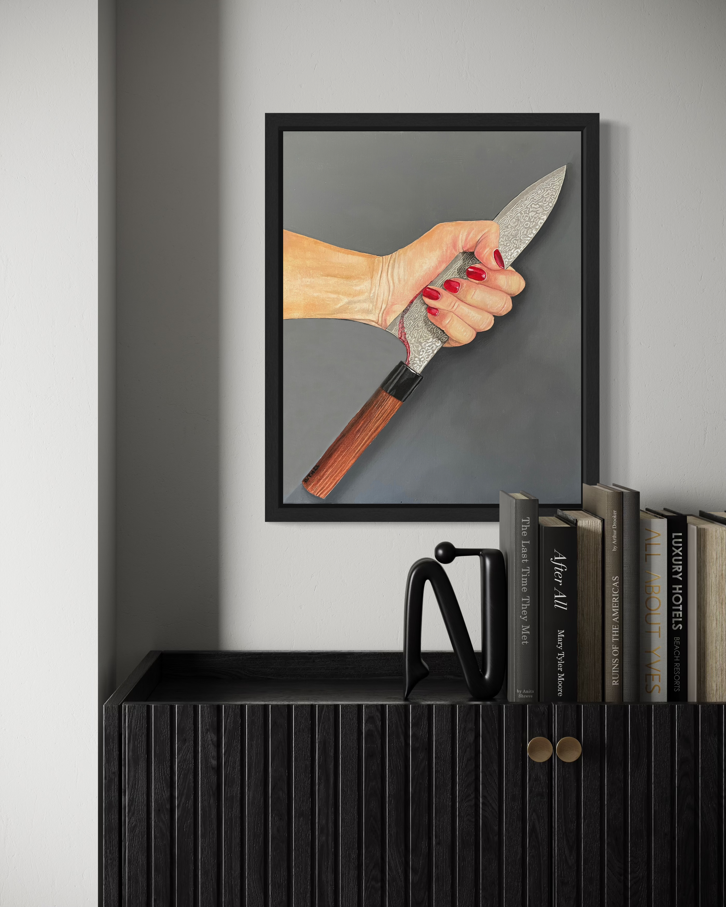 Holding Tight 40x50cm  framed 620,-€
