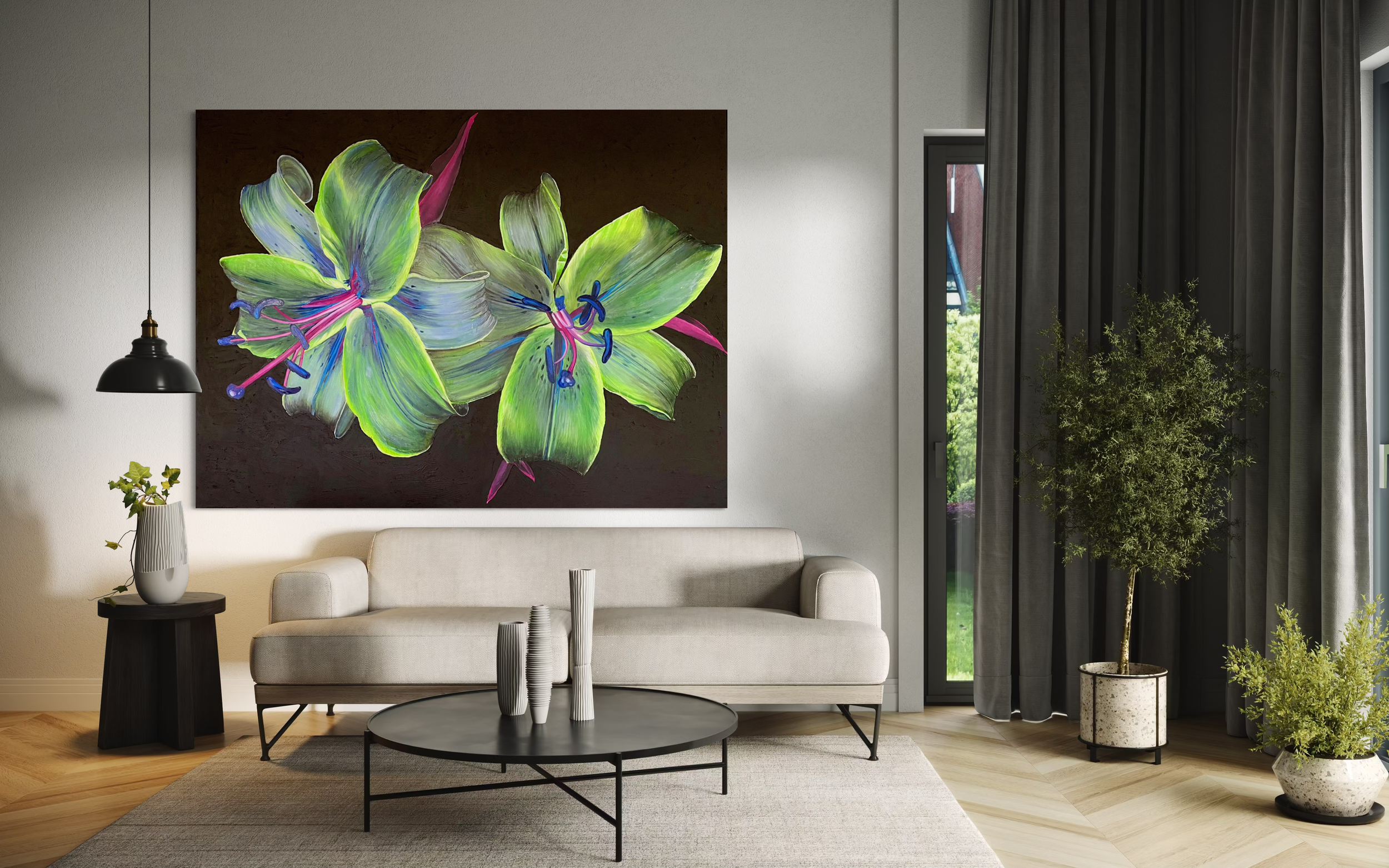 LILIES 200x150cm 5600,-€