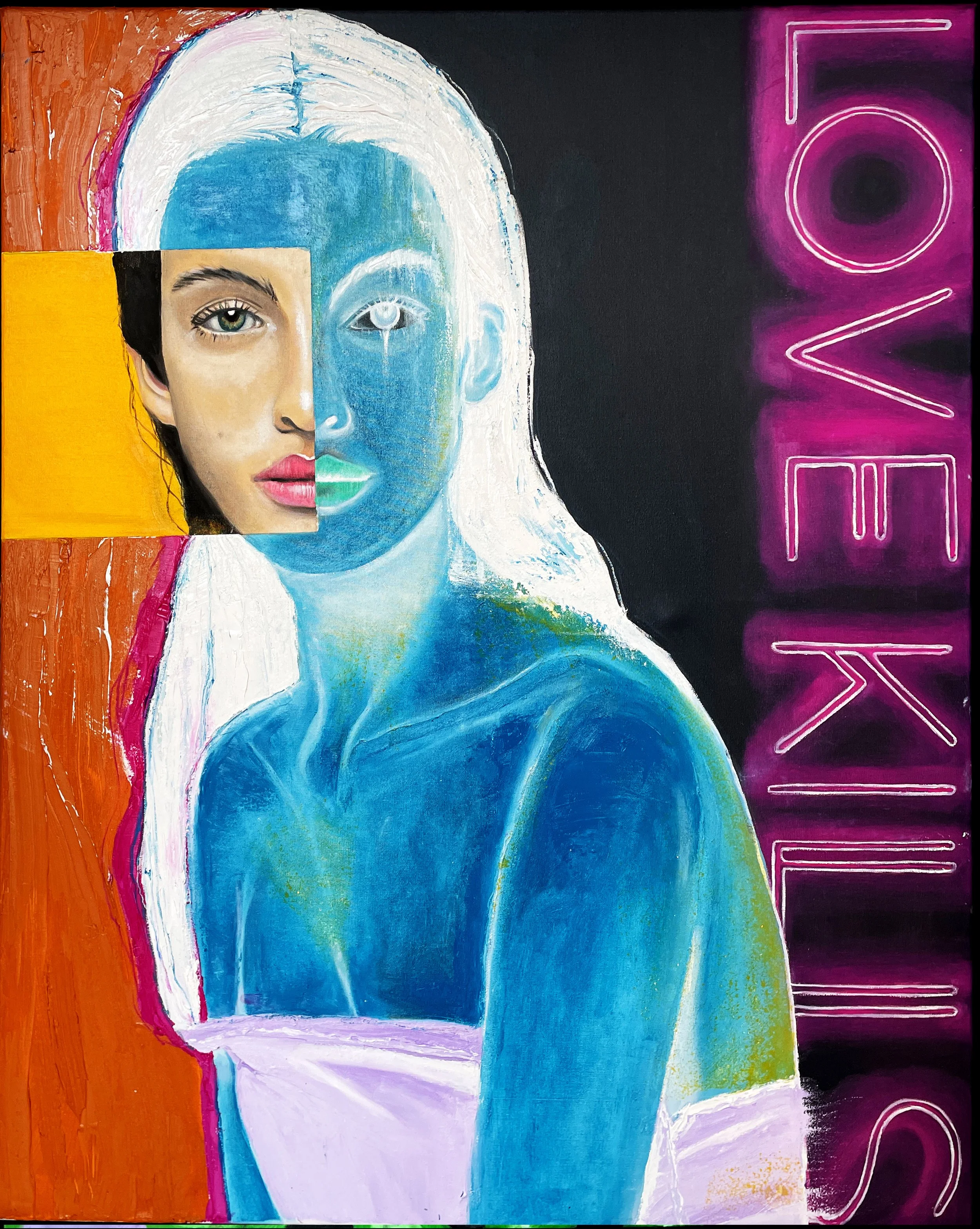 Love Kills 80x100cm