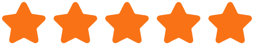 Vijf oranje sterren op een zwarte achtergrond