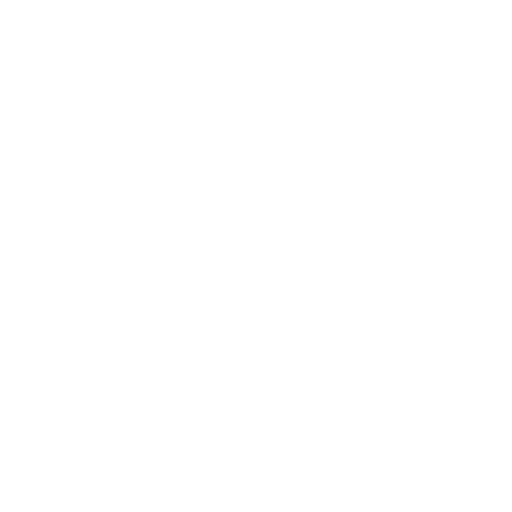 Een witte pictogram van een kleine auto op een zwarte achtergrond.