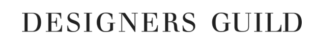 Text reading 'Designers Guild' in black serif font on a white background.