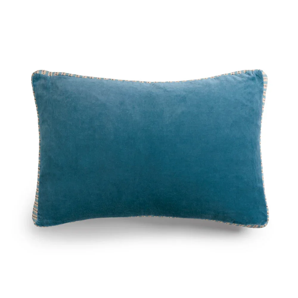 Yuki Velvet & Quilted Cushion Sifnos