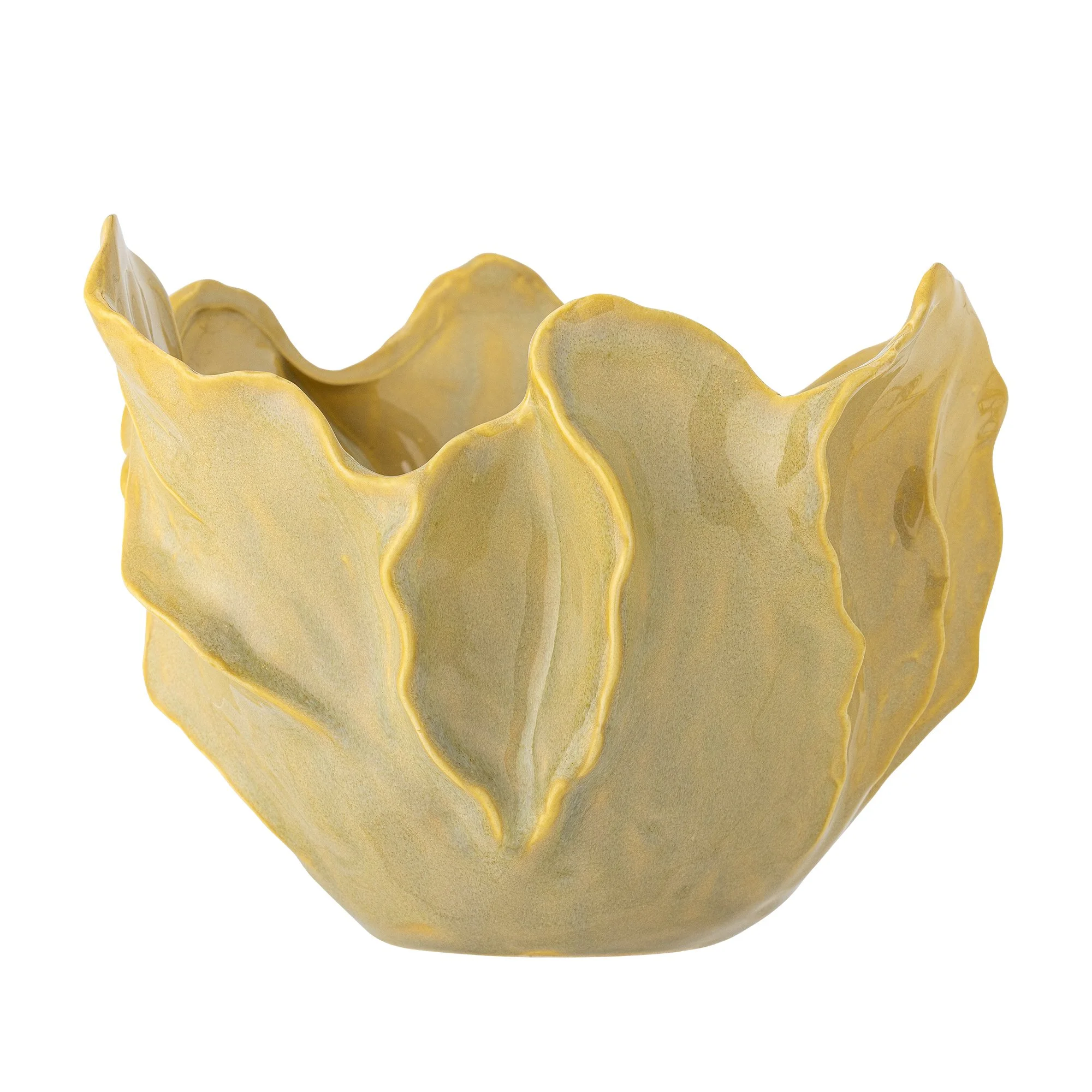 Yellow Sculptural Fruit Bowl