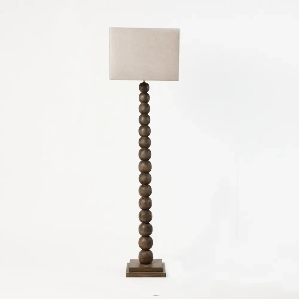 Preston floorlamp brown grey