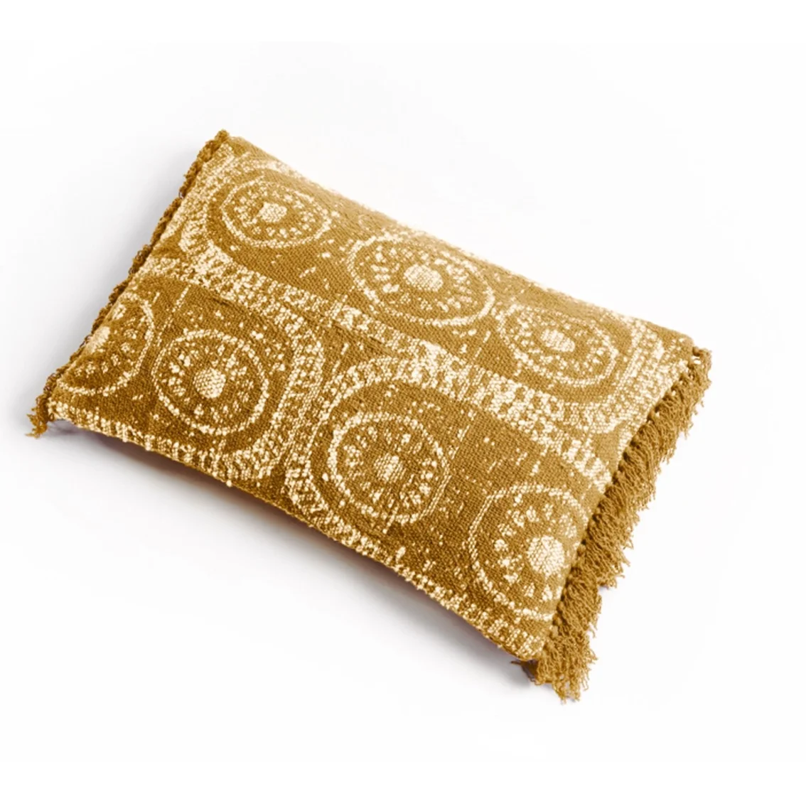 Recycled Yellow Cotton Cushion