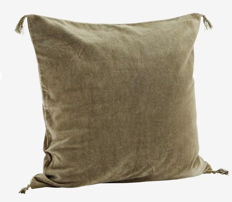 Dusty Green Velvet Cushion