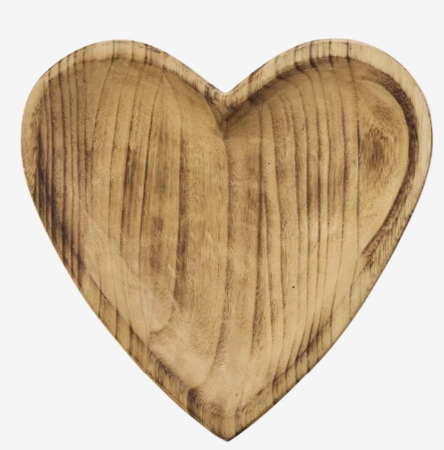 Wooden Heart Tray
