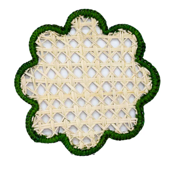 Cora Cora Green Scallop Coaster