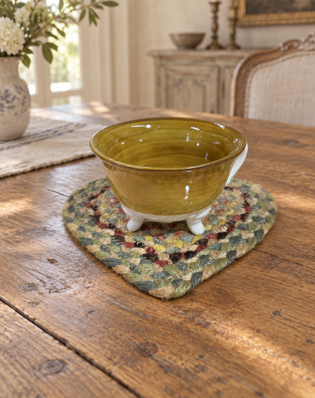 Pampas Heart Jute Coaster