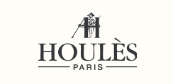 Logo of Houlès Paris with elegant black text and a decorative emblem