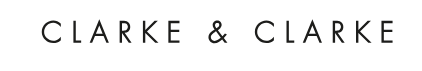 Clarke & Clarke logo in black text on a white background