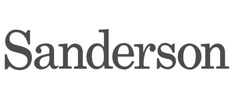 The word "Sanderson" written in black text on a white background.