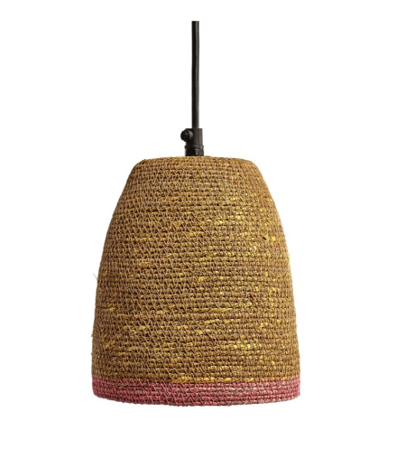 Hanging Lamp Boheme in Ochre & Pink