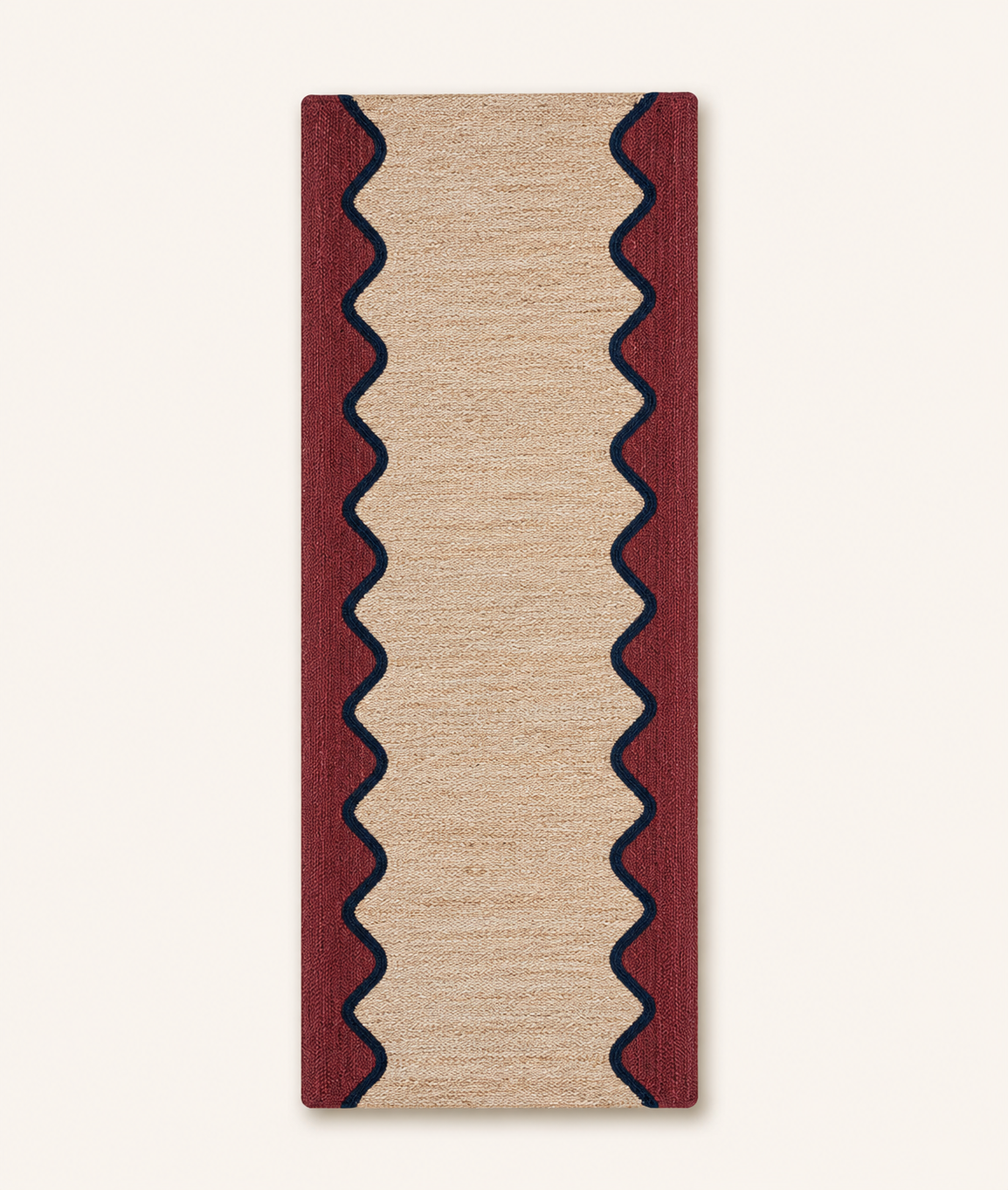 Burgundy Wave Rug in 2 Sizes