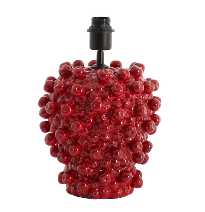Lamp Base Ø25,5x27 cm Berries Red