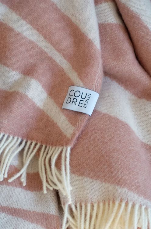 Coudre Berlin Wool Blanket Rosestone